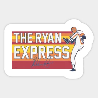 Nolan Ryan The Ryan Express Houston Sticker